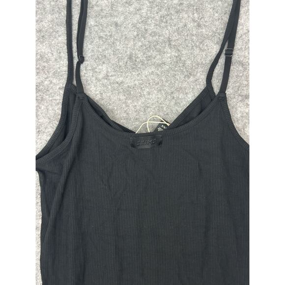 SKIMS Onyx Spaghetti Straps Sleeveless Maxi Dress Size Large New - Picture 7 of 7